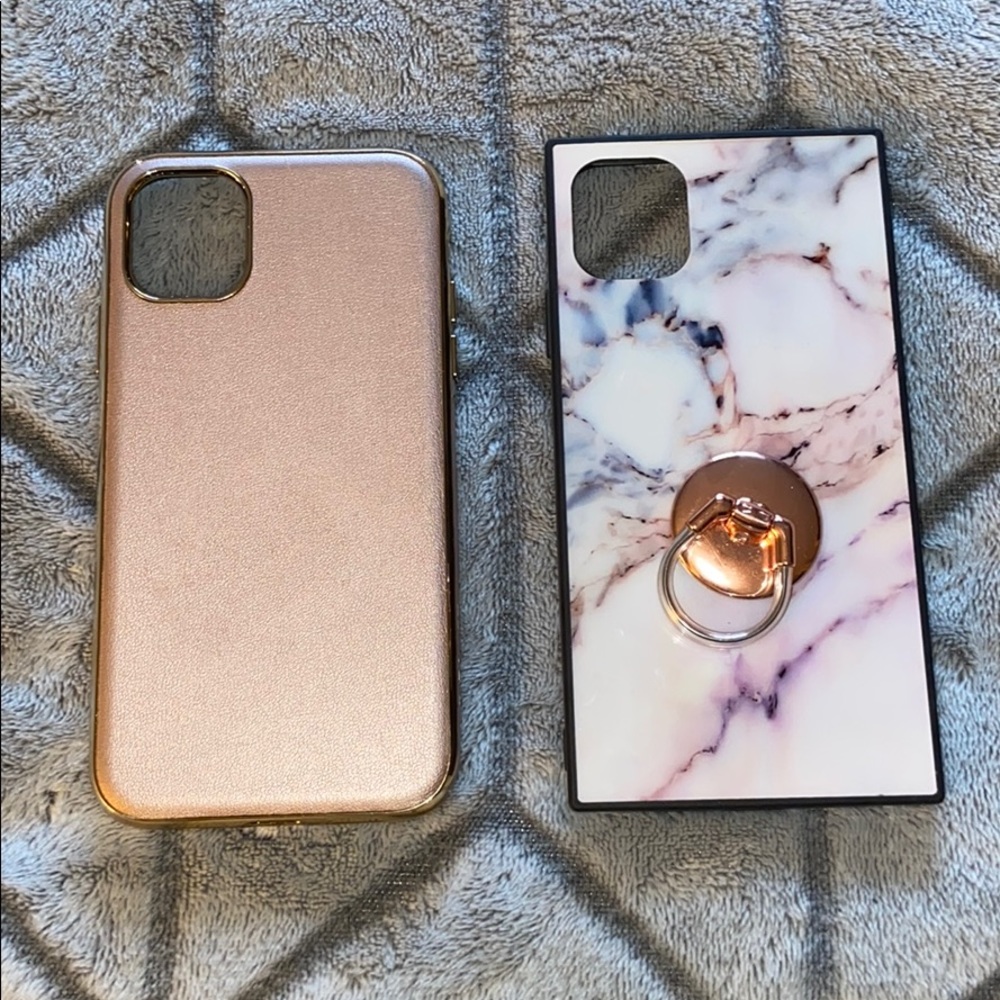 Bundle of iPhone 11 6.1 Phone Covers Square/Pink